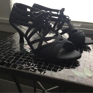 Elegant Black Strappy Heels